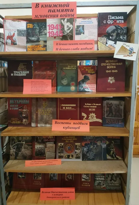 В книжной памяти мгновения войны..